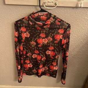 Sheer Flower Top
